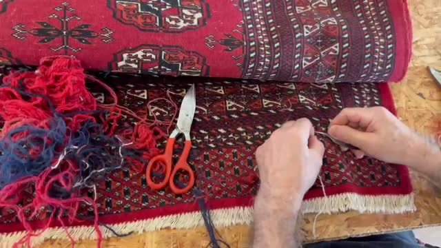 Vidéo restauration de tapis 2