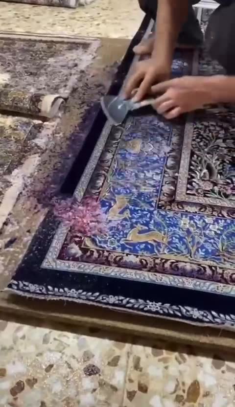 Vidéo restauration de tapis 6