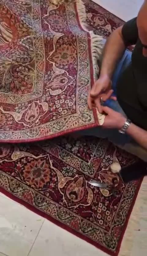 Vidéo restauration de tapis 14